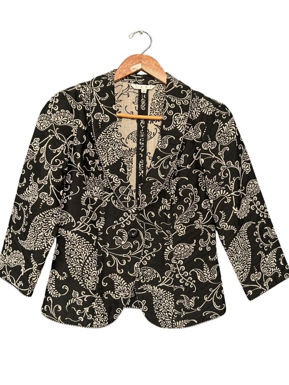 Cabi Floral Jacquard Jacket